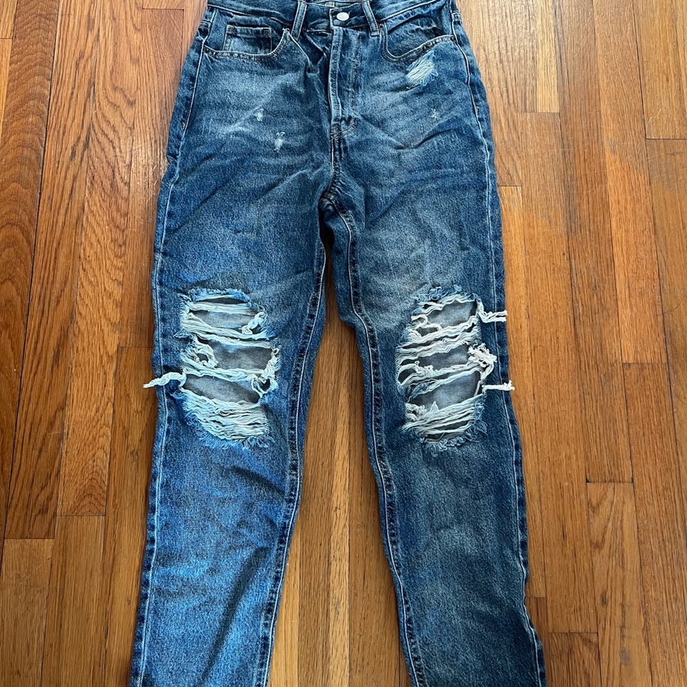 PacSun ultra high rise slim jeans dark wash